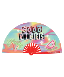 FABULOUS ME "GOOD VIBES" FAN (UV GLOW)