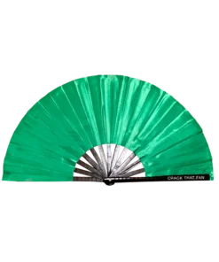 FABULOUS ME "SOLID COLOR CRACK THAT FAN" GREEN SATIN
